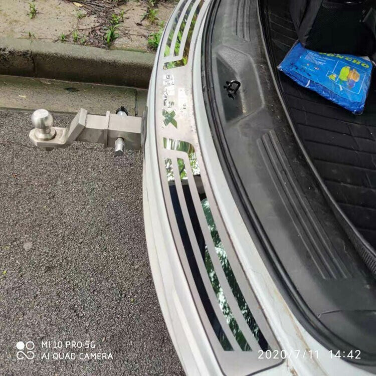 for Isuzu MUX 2020 Accessories Car Rear Boot Bumper Protector Scuff Plate Strip