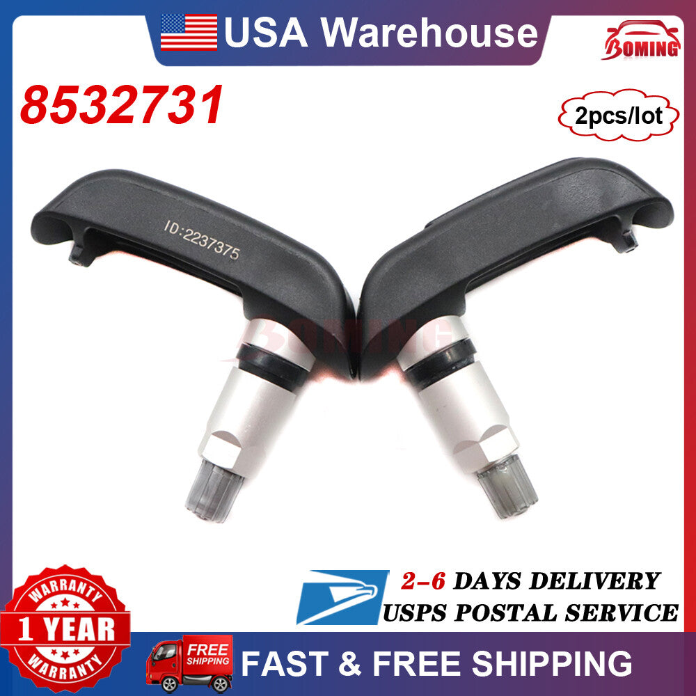 2-pack of new front and rear TPMS tire pressure sensors for BMW F/K/R motorcycles in the USA.