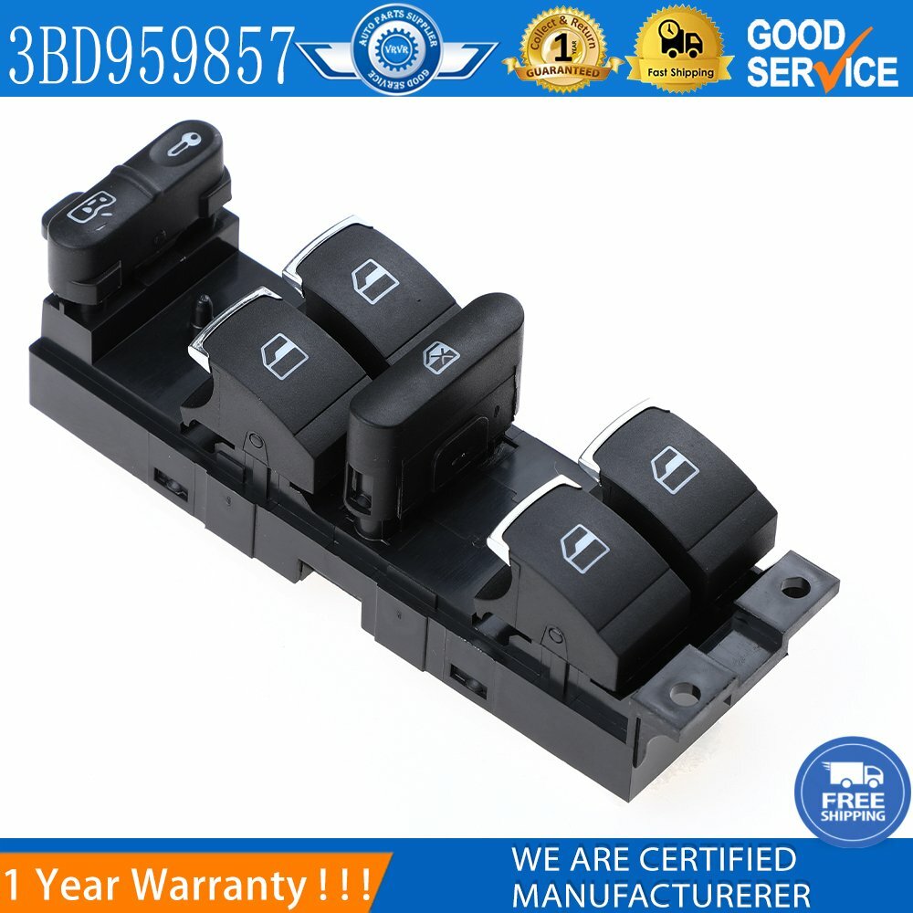 new Power Window Main Switch for 1998-2005 for Volkswagen for Jetta for Golf MK4 3BD959857
