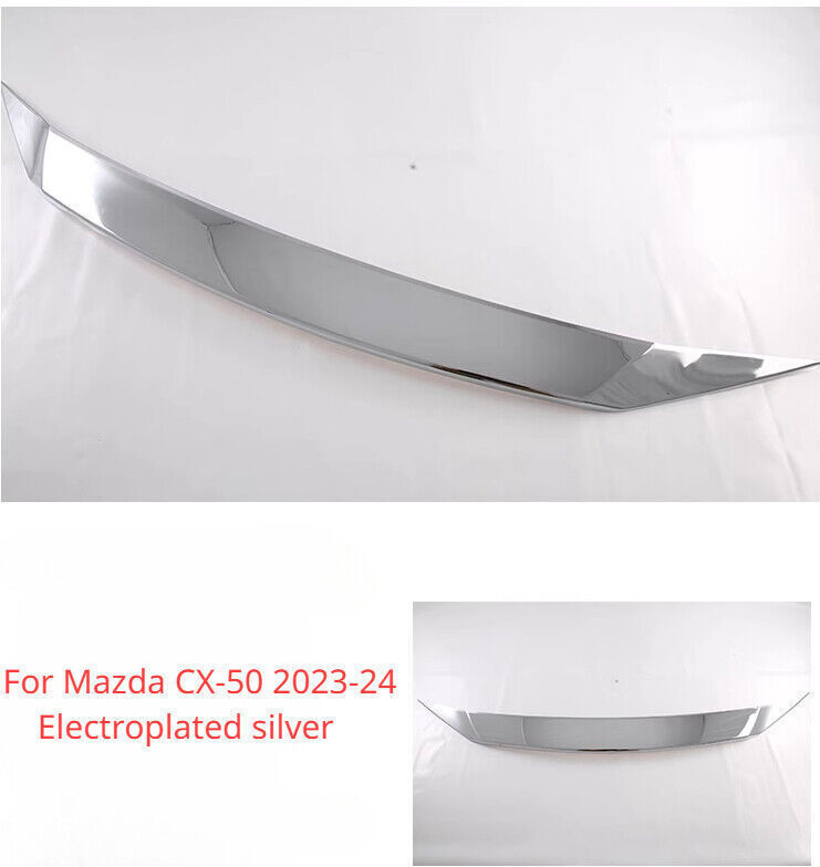for Mazda CX-50 23-25 Chrome Front Mesh Grille Upper Hood Molding Strip Trim 1P
