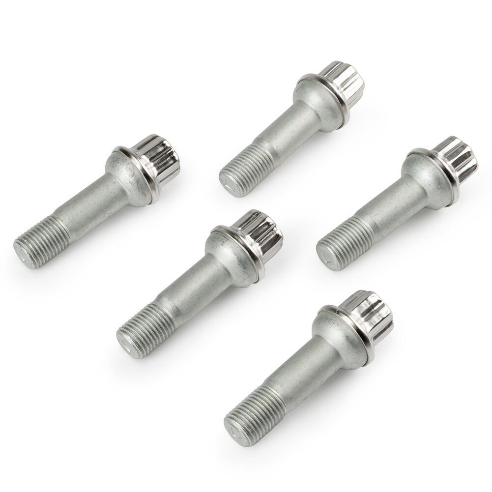 5pcs Lug Bolts Nuts For Chrome for Mercedes-Benz ML550 S500 GLK350 S550 CL500 GL450
