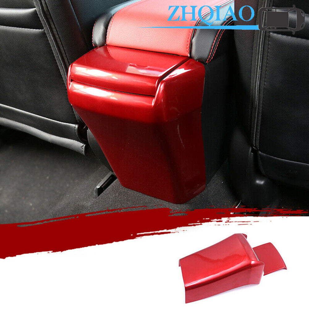 ABS Red Rear Air Outlet Vent Anti-kick Panel Trim for Honda for Civic 10th 2016-2020