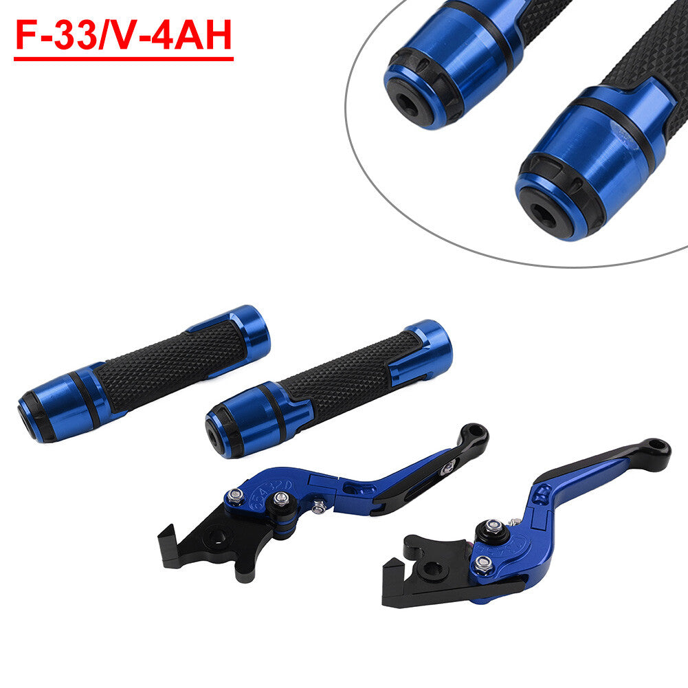 Folding Extendable Brake Clutch Levers Handlebar Grips Kit for Honda CBR1000RR