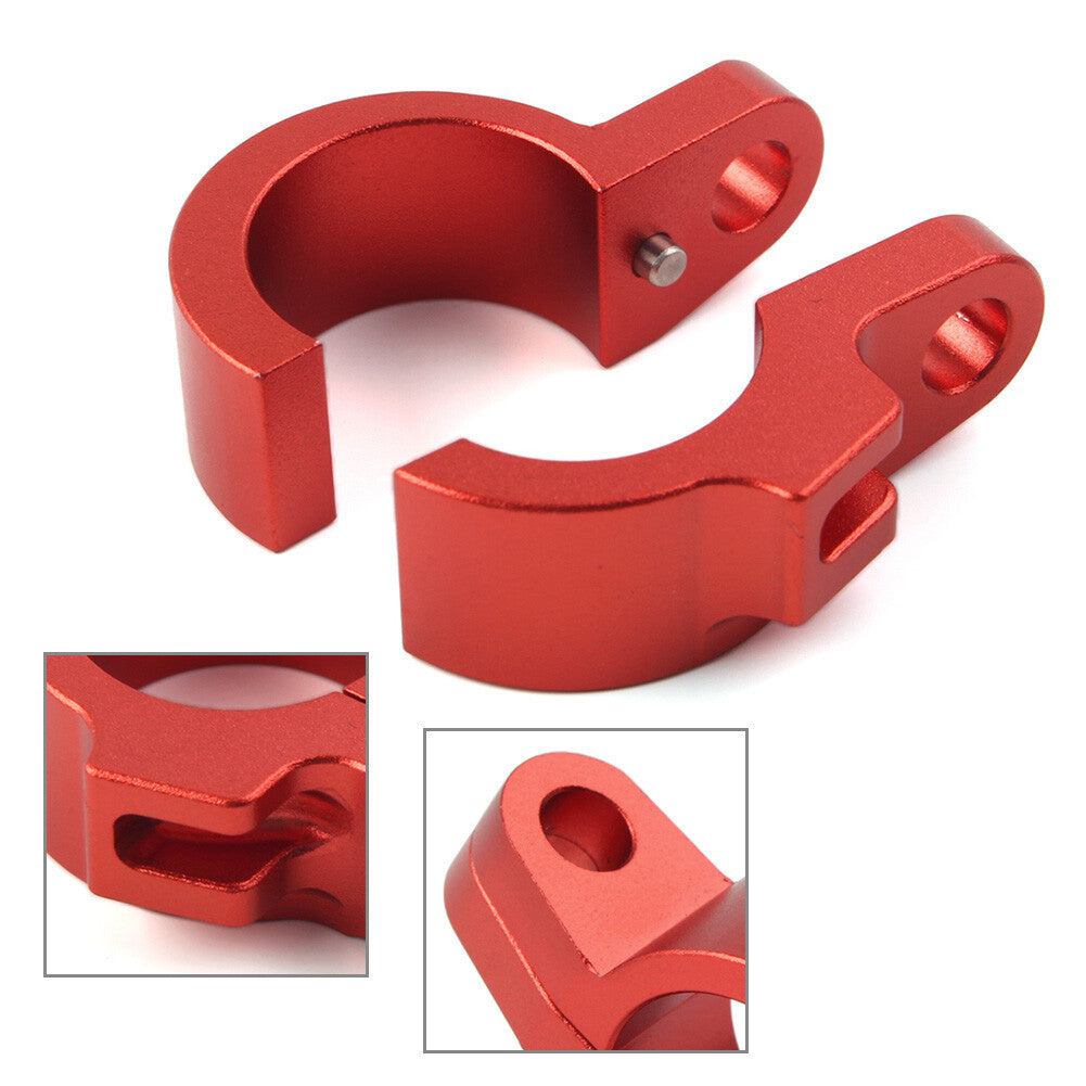 CNC Front Brake Hose Clamp Line Holder RED Fit for Honda CR80R CR85R CR125R CR250R