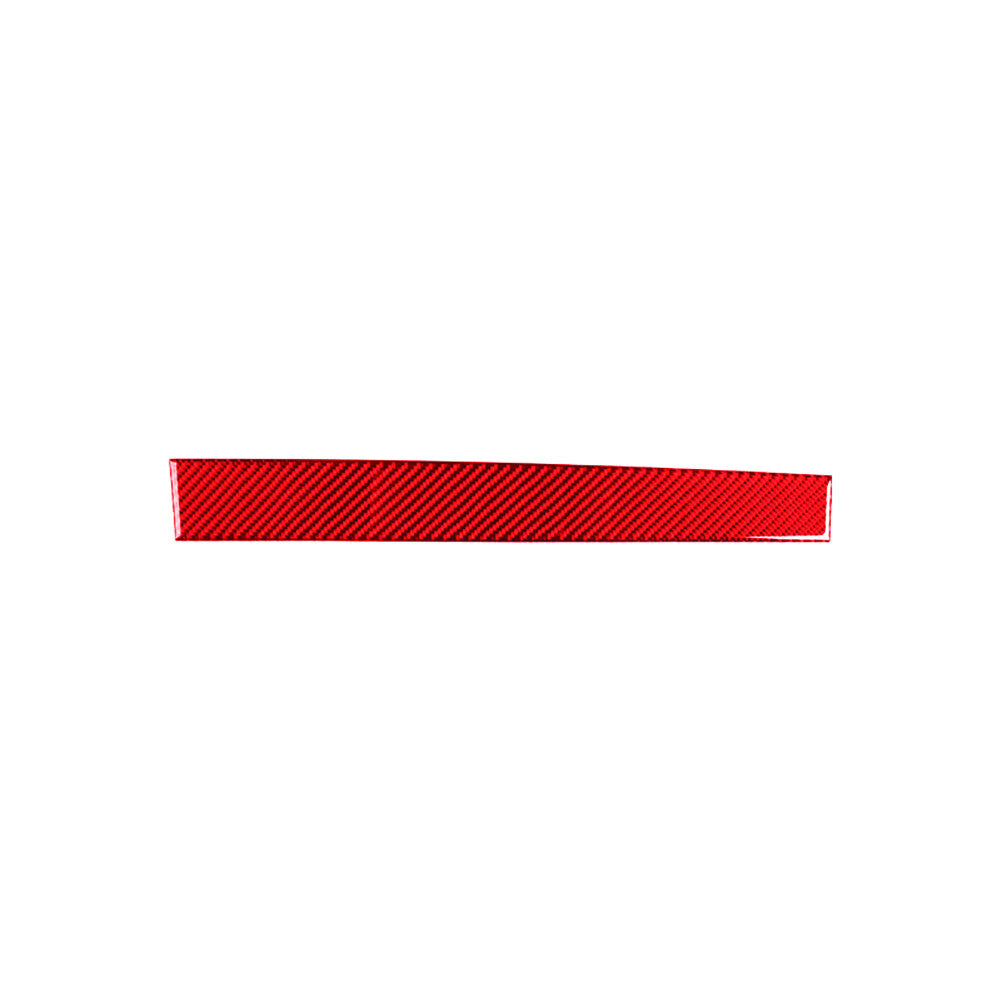Red Carbon Fiber Passenger Dashboard Strip Cover Trim for Jeep Liberty 2008-2012