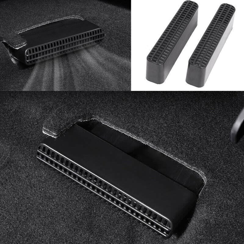 ABS Black Anti-Blocking Cover for Seat Air Outlet Vent for Toyota Highlander 20-2024