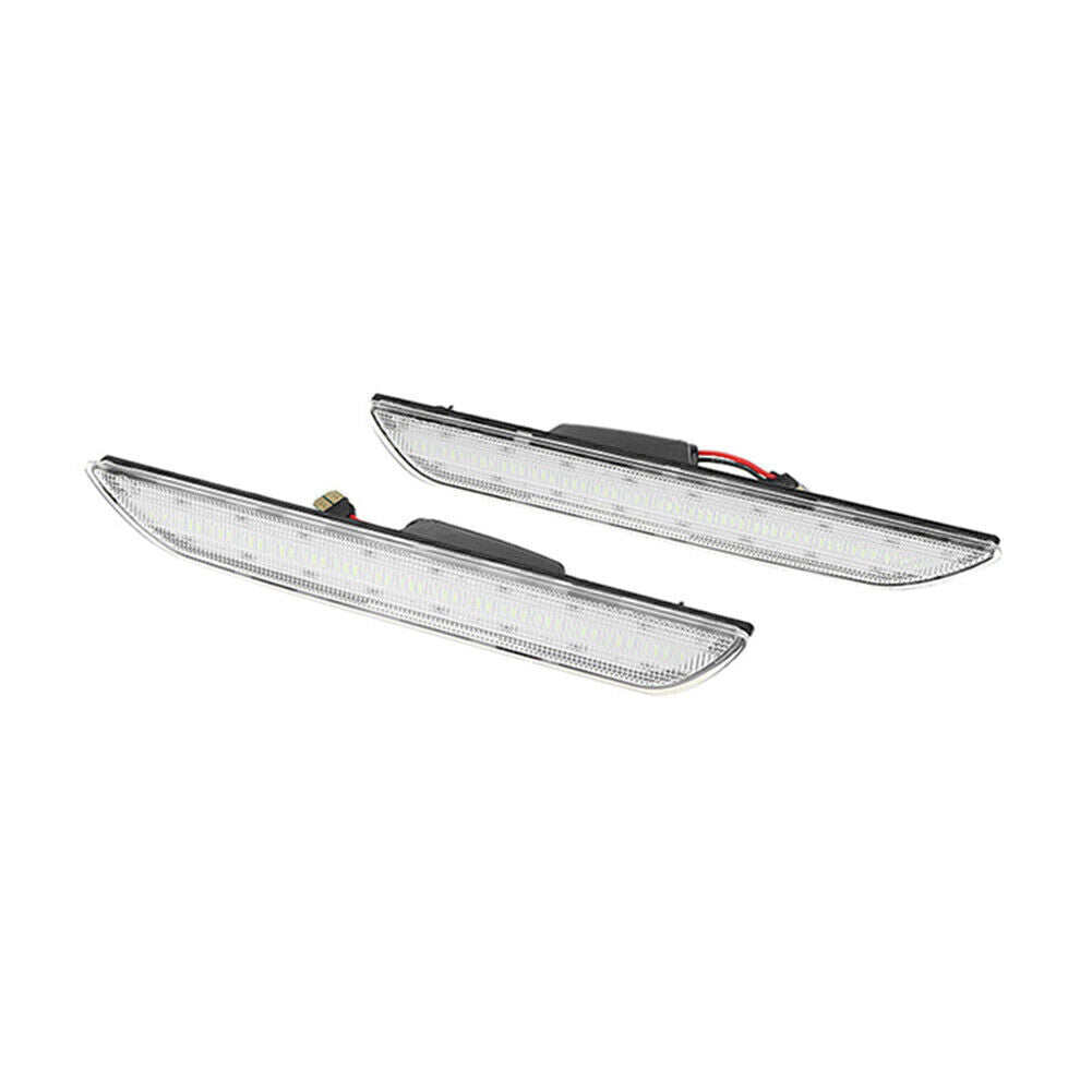 LED Rear Car Side Marker Lights Fit 2015-22 for Ford for Mustang clear shell red light