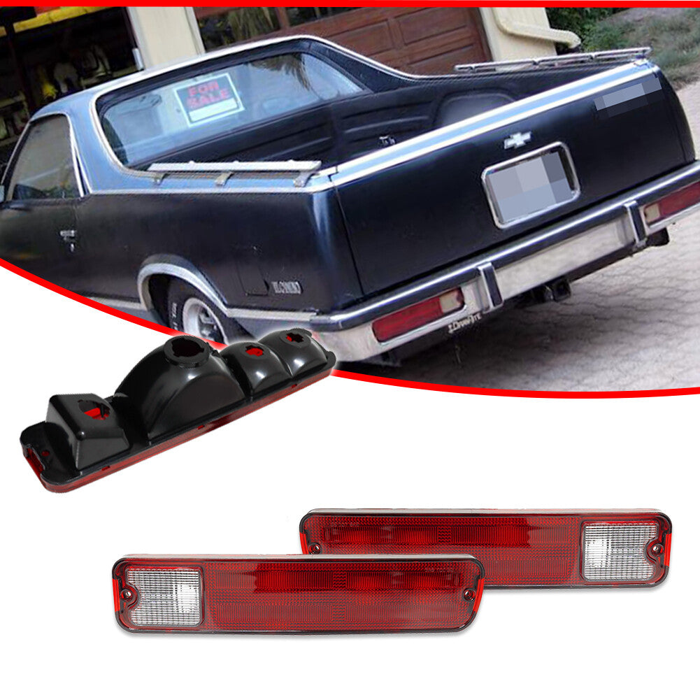 A pair of taillight housings fit 79-87 for Chevrolet El Camino Malibu for GMC Caballero