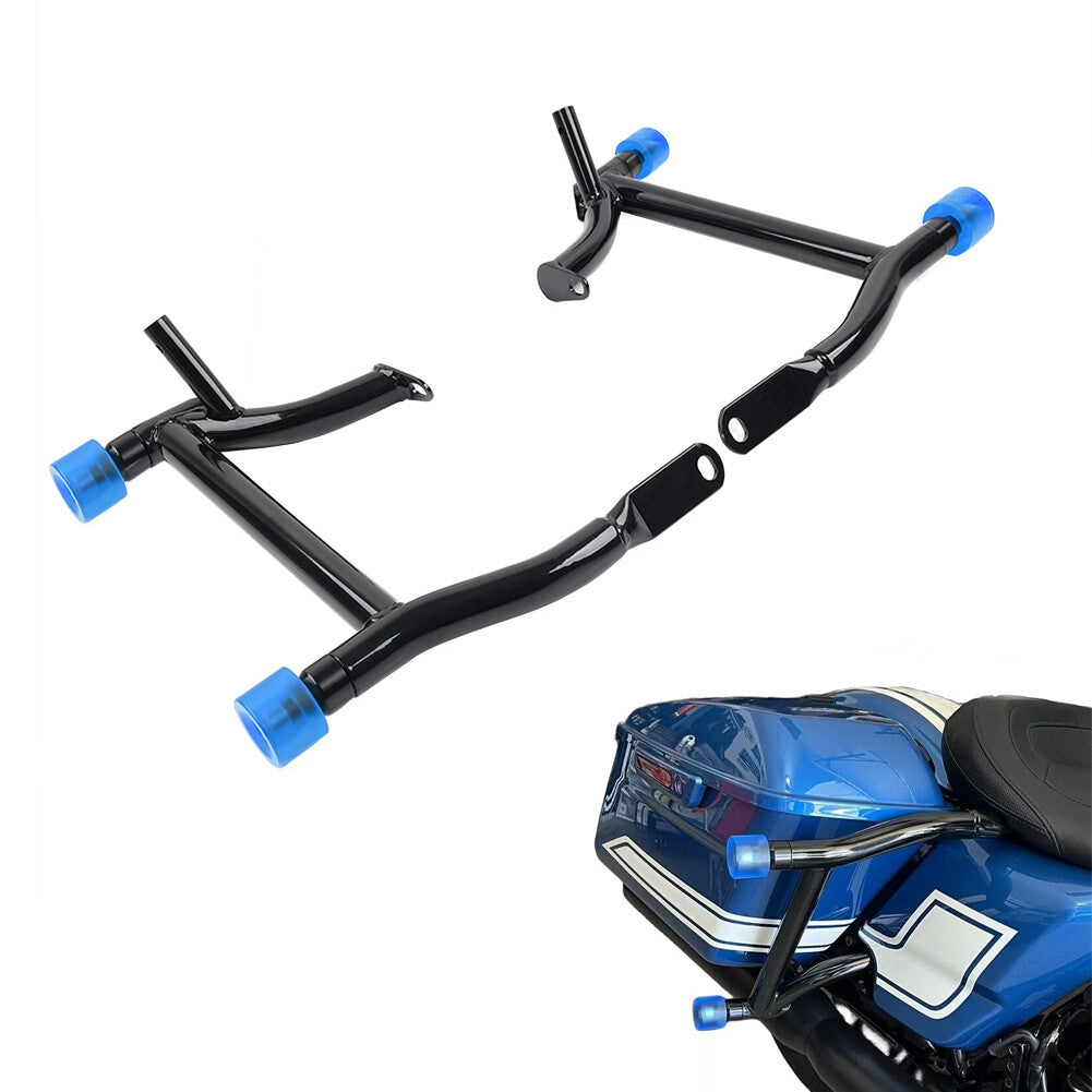 Saddlebag Guard Rails Crash Bars With Ball for Harley Road Street Glide 14-2024