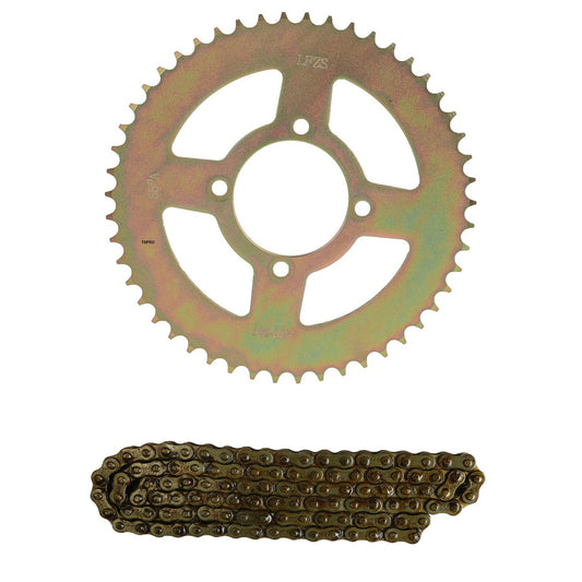 428 64mm 50T rear sprocket + chain suitable for 110cc and 125cc go-karts, all-terrain vehicles, and off-road bikes.