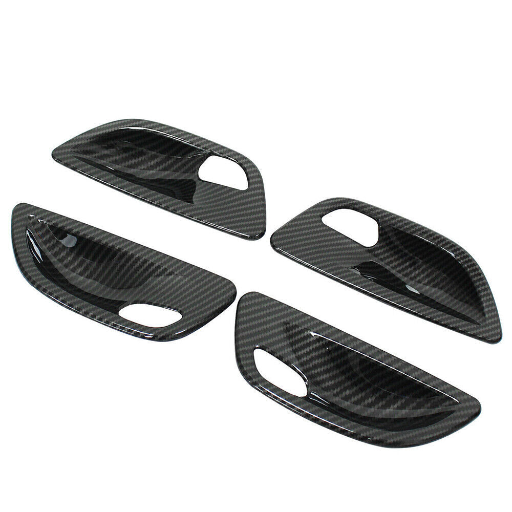 Carbon fiber ABS door handle bowl cover for BMW 5 series F10 520 525 528 11-17