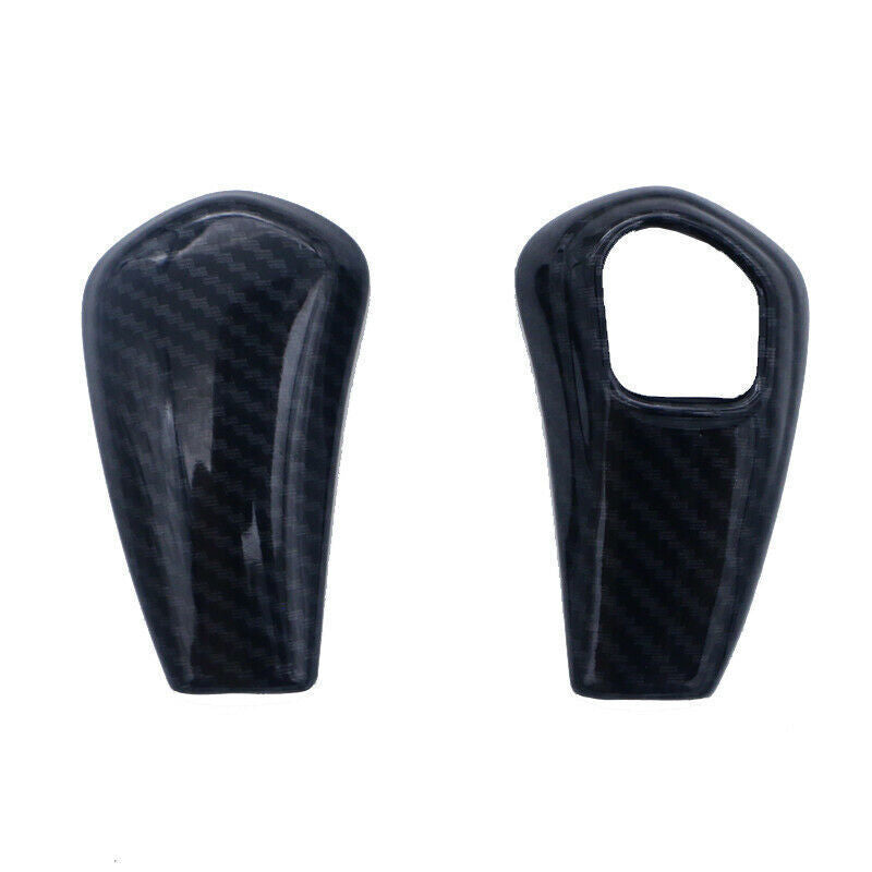 Gear Shift Knob Head Cover Trim 2PCS for Honda CRV CR-V 2012-2016 Carbon Fiber