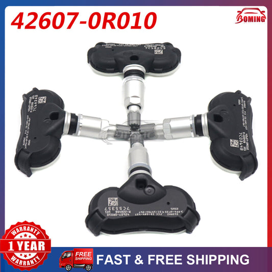 4x 42607-0R010 New Tire Pressure Sensor TPMS for Toyota RAV4 Without for Smart Key