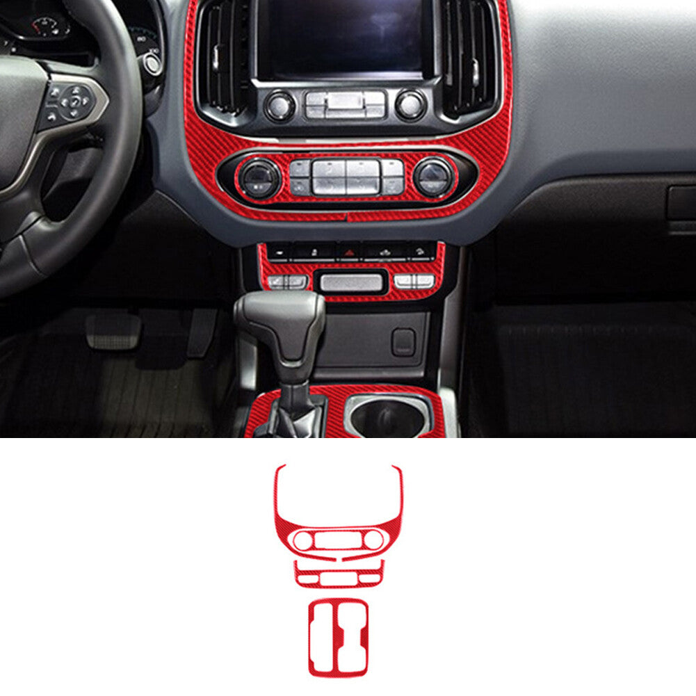 4X Red Central Control Trim Cover A for Chevrolet Colorado / for GMC for Canyon 2015-2022