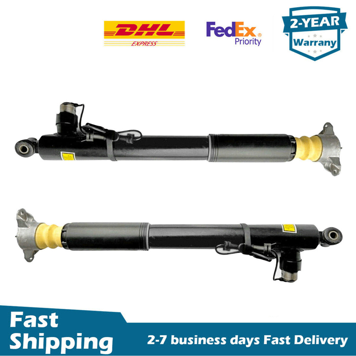 Pair Rear Shock Absorber Struts Assys w/Electronic Fit for Lincoln MKC 2015-2019