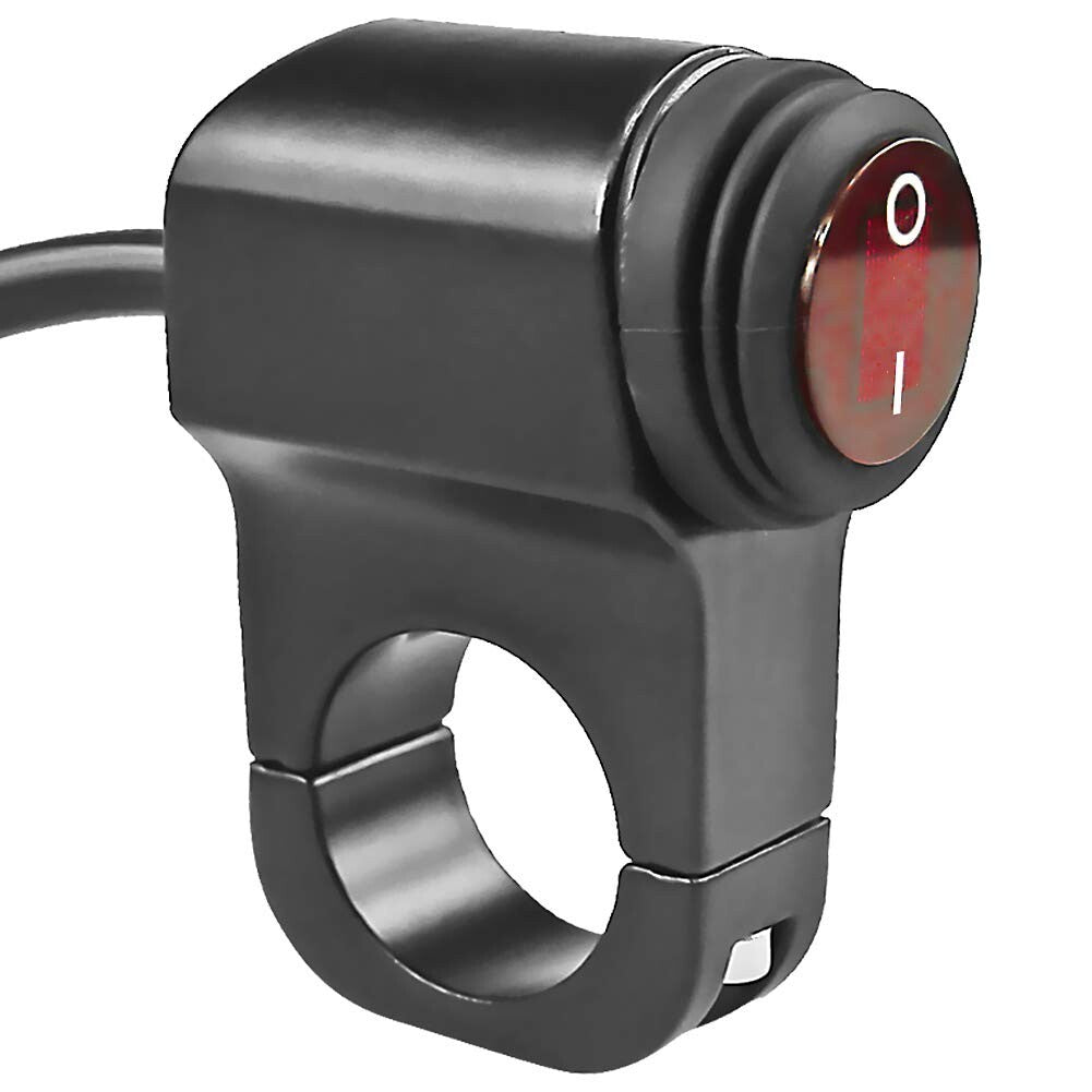 7/8ATV Handlebar Light On-Off Switch,Waterproof Handlebar Headlight Switch 12V