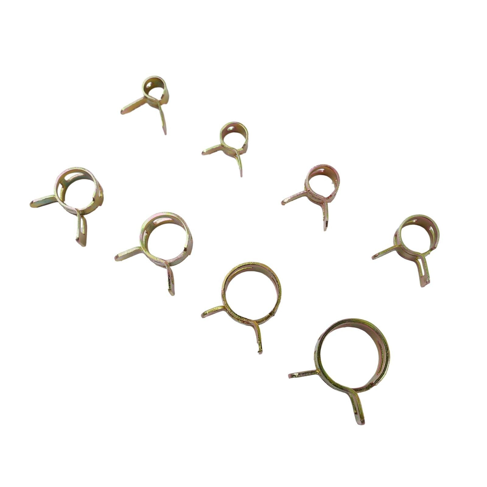 80 Pcs Spring Hose Clips Fuel Line Air Gas Water Pipe Vacuum Tube Clamps 5-14mm