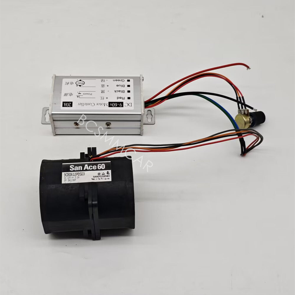 Car Turbine Power Turbo Charger Boost Air Intake Double Fan Stepless Controller
