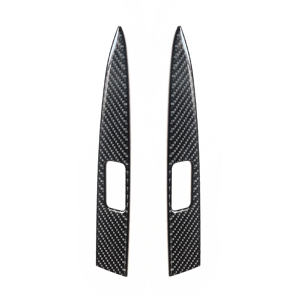2Pcs Carbon Fiber Rear Window Switch Interior Trim for Honda Odyssey 2005-2010