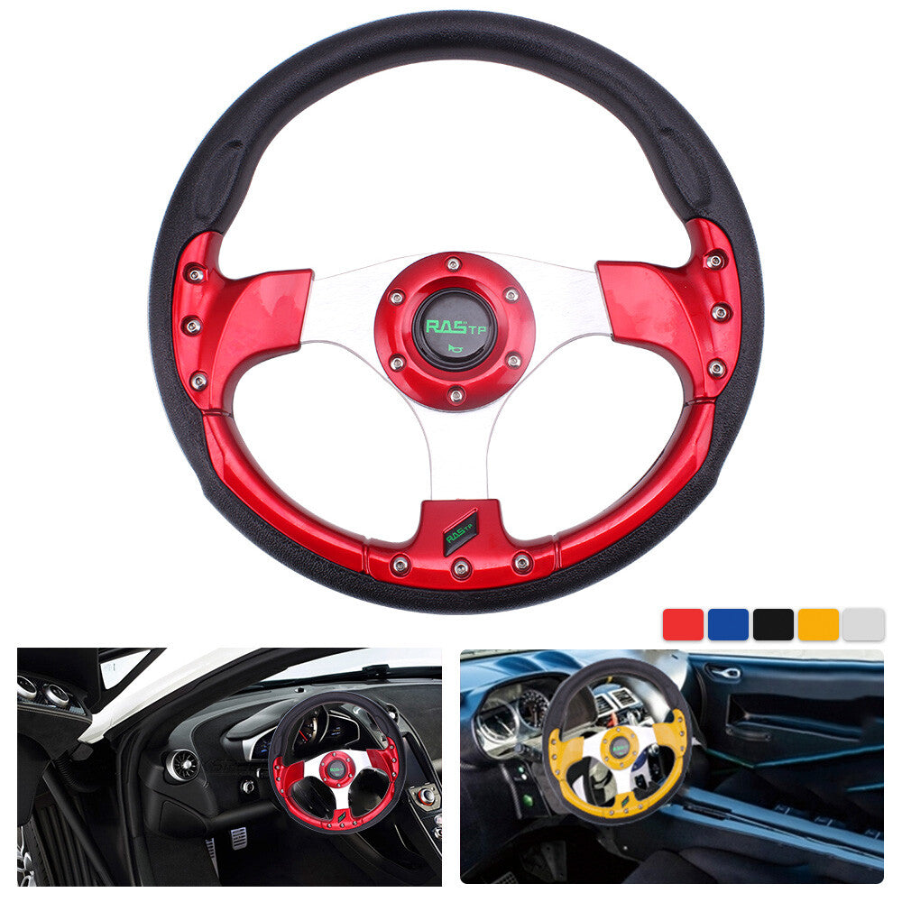 13¡± 320mm Universal Drifting Racing Sport Lightweight Steering Wheel Red