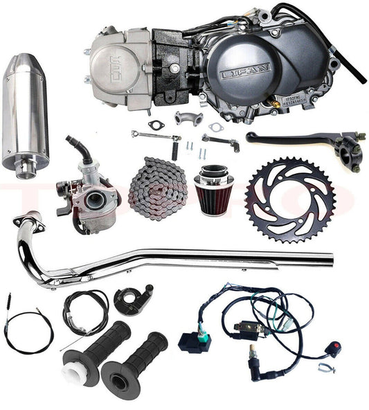 Full Kit for Lifan 125cc Engine Motor Kick Start For CT110 CT90 Atomik 110 Dirt Bike