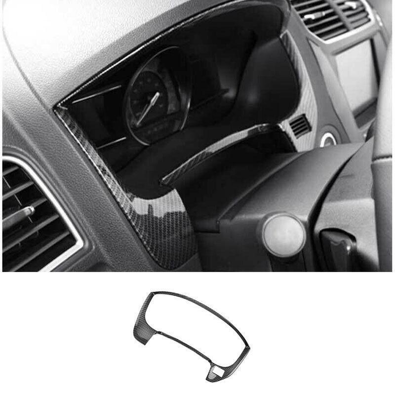 Instrument Panel Frame Cover Trim 1PCS for Ford Explorer 2011-2019 Carbon Fiber
