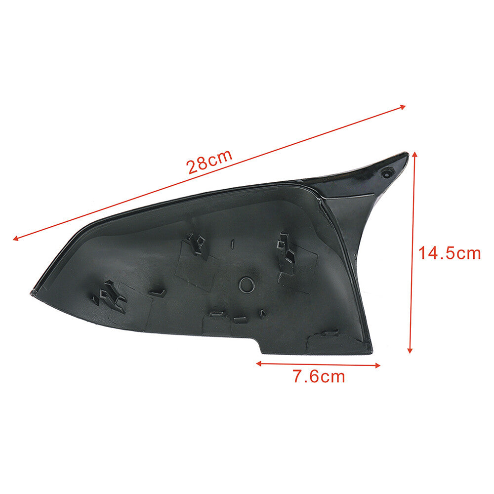 2xRear Wing Mirror Cover Door Cap for BMW F20 F21 F22 F30 F32 F36 Gloss Black