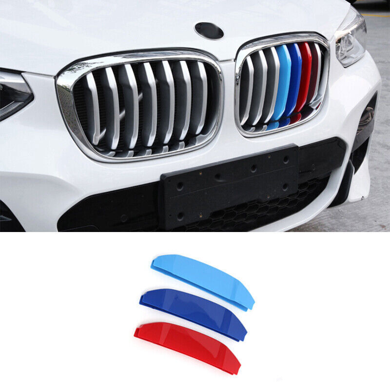 for BMW X3 G01 2018-2021 ABS 3-Color Front Grille Grill Strip Molding Cover Trim