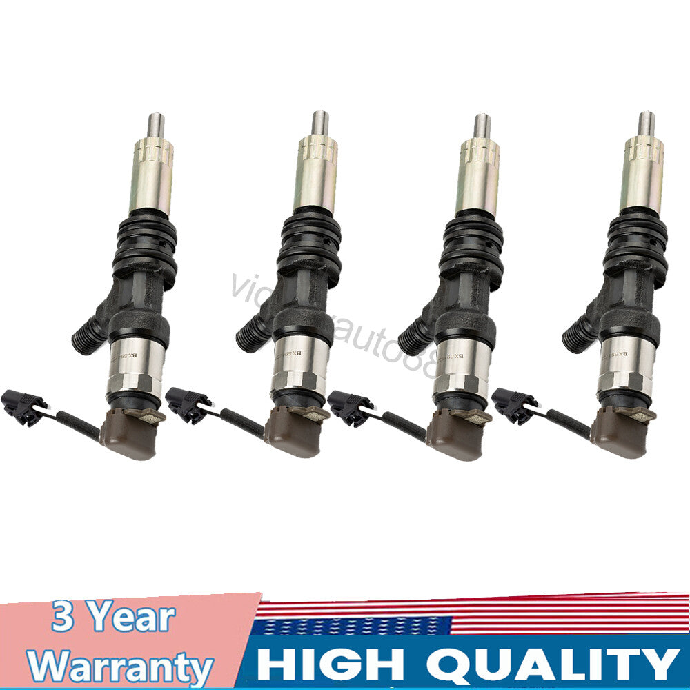 4-piece fuel injector kit 095000-5450, suitable for Mitsubishi 6M60 Fuso injectors.