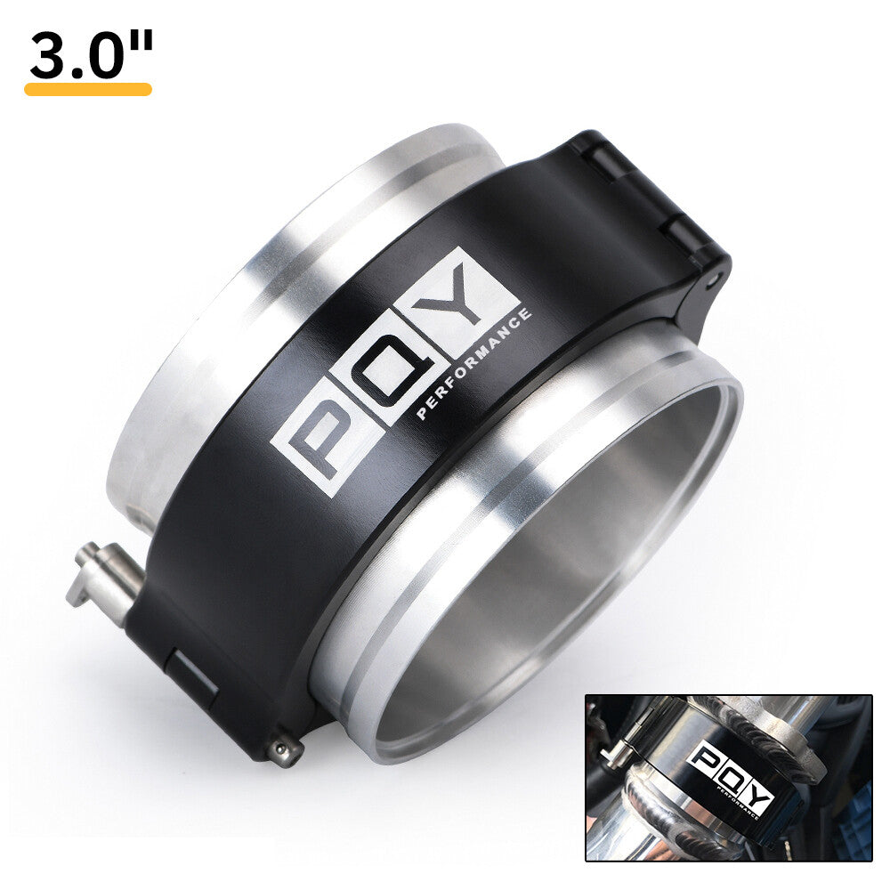 For 3Inch 76mm 3 Aluminum HD Intake V-band Clamp Intercooler Pipe Quick Release