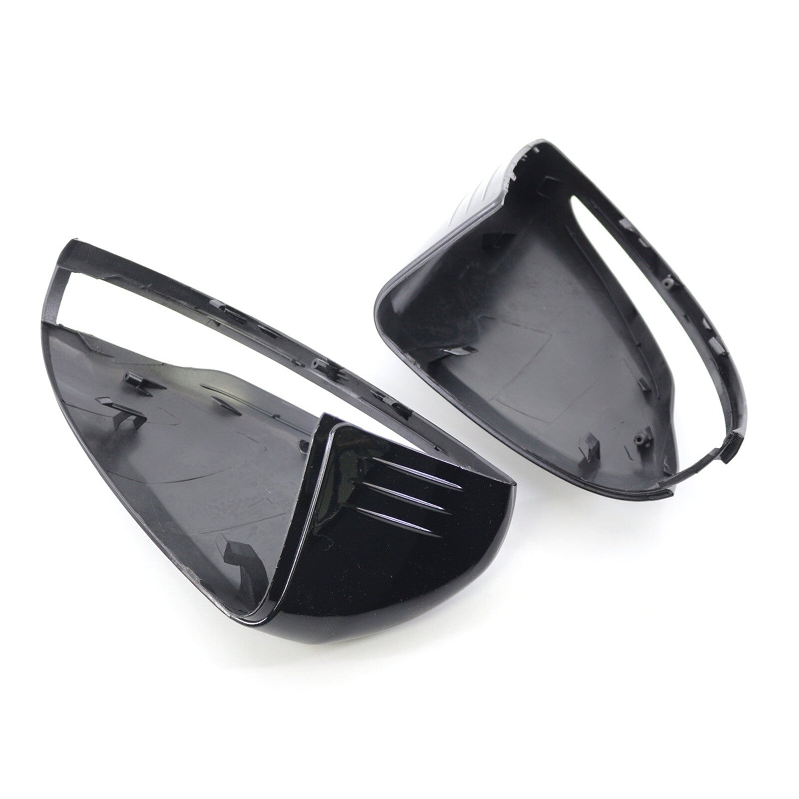Gloss Black Mirror Cover Caps for Benz C E GLC Class W205 X253 W213 2016-2020 2A