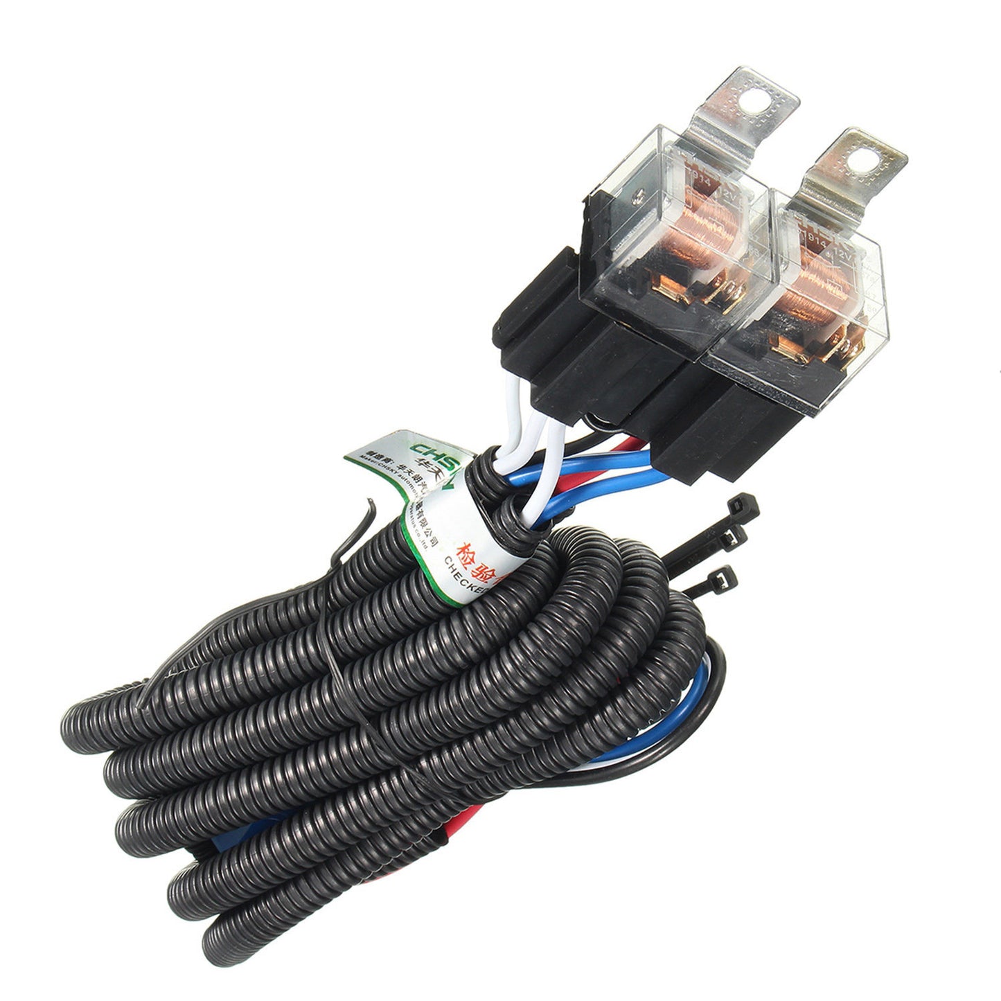 H4 Negative-Switched LED Headlight/Lamp Bulb Relay Wiring Harness Plug Kit