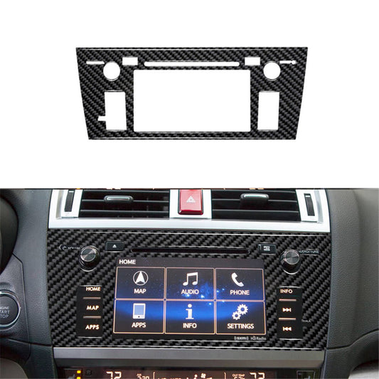 Carbon Fiber Navigation Cover Trim for Subaru Outback Legacy 2015-2017 Type A