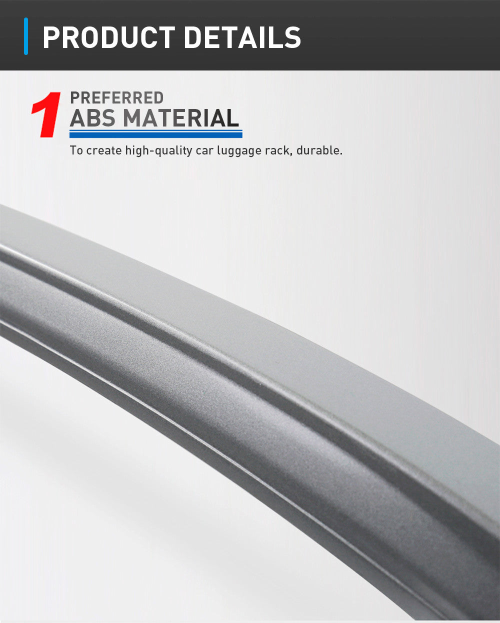 for TOYOTA RAIZE BLACK  SILVER Plastic Paste Car Luggage Rack