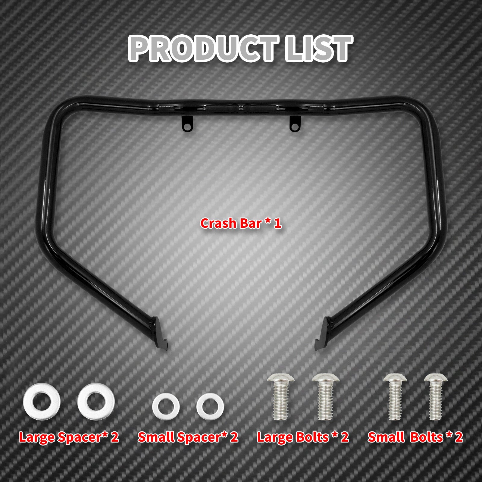 Gloss Black Engine Guard Crash Bar Fit for Harley Sportster S RH1250S 2021 2022