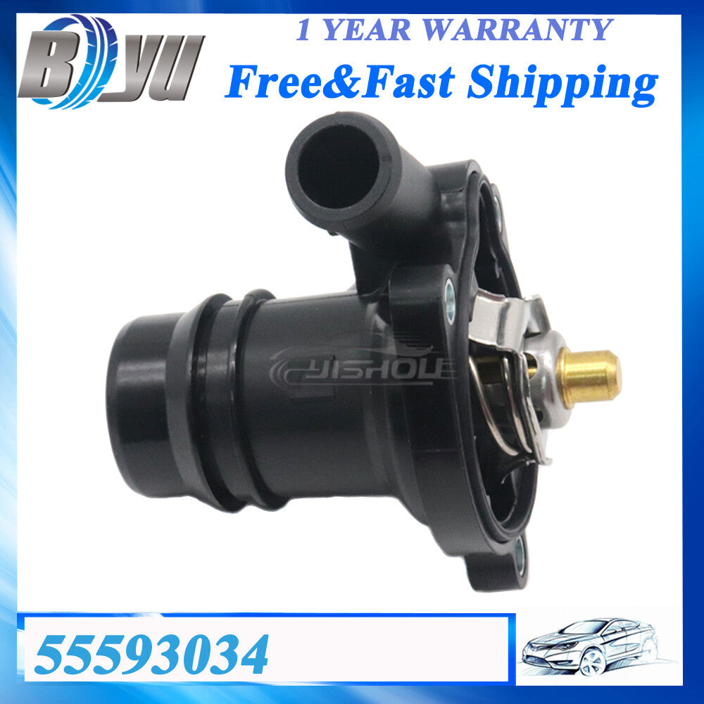 Coolant Thermostat Assembly w/Sensor for Chevy for Cruze 11-15 Sonic Trax 13-21 1.4L