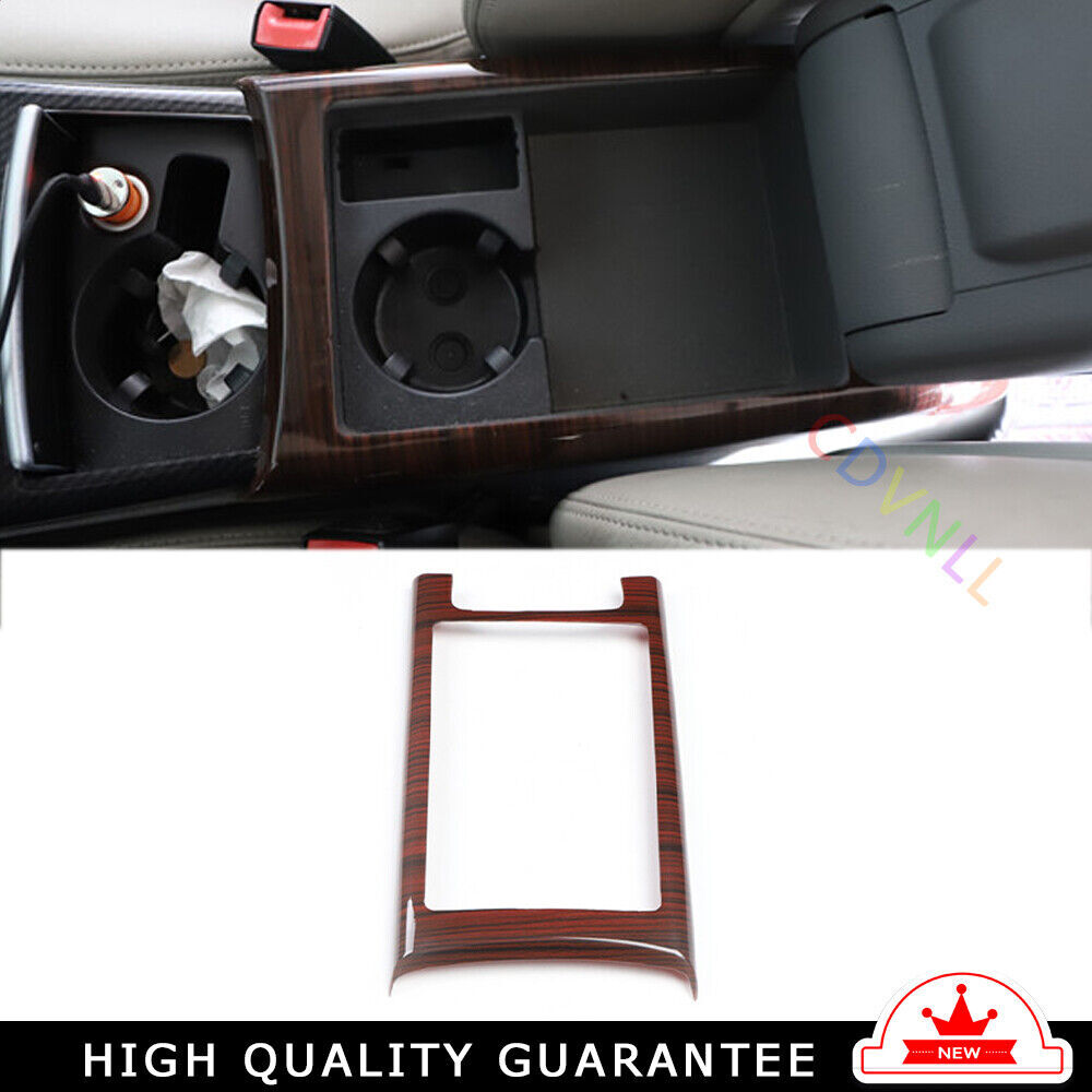 Car Inner Console Storage Box Cover Trim 1 Fit for Audi A6L 2005-2011 Red Wood