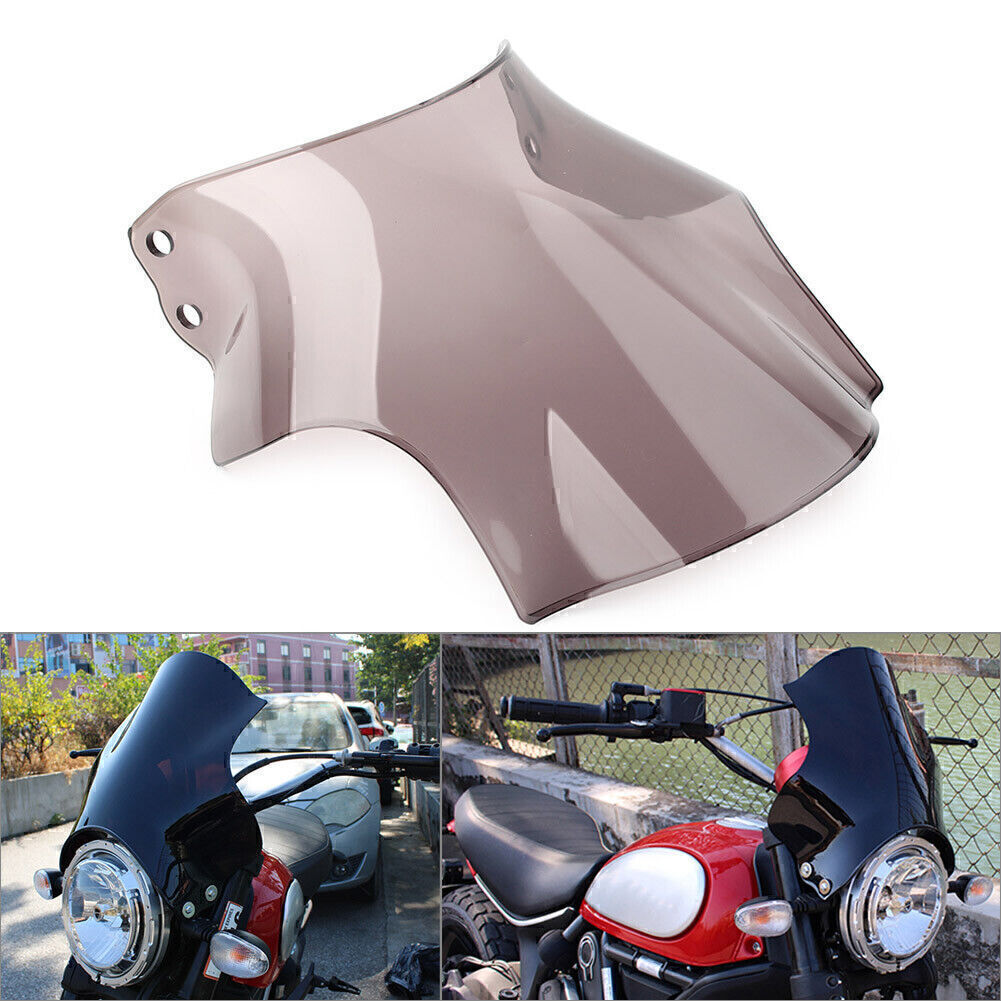 Smoke Windshield Windscreen Wind Deflector for DUCATI SCRAMBLER 800 2015-2020