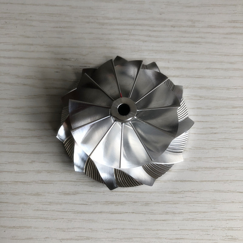 CT26 53.11/71.00 mm 11+0 Blade Turbine Billet Compressor Wheel