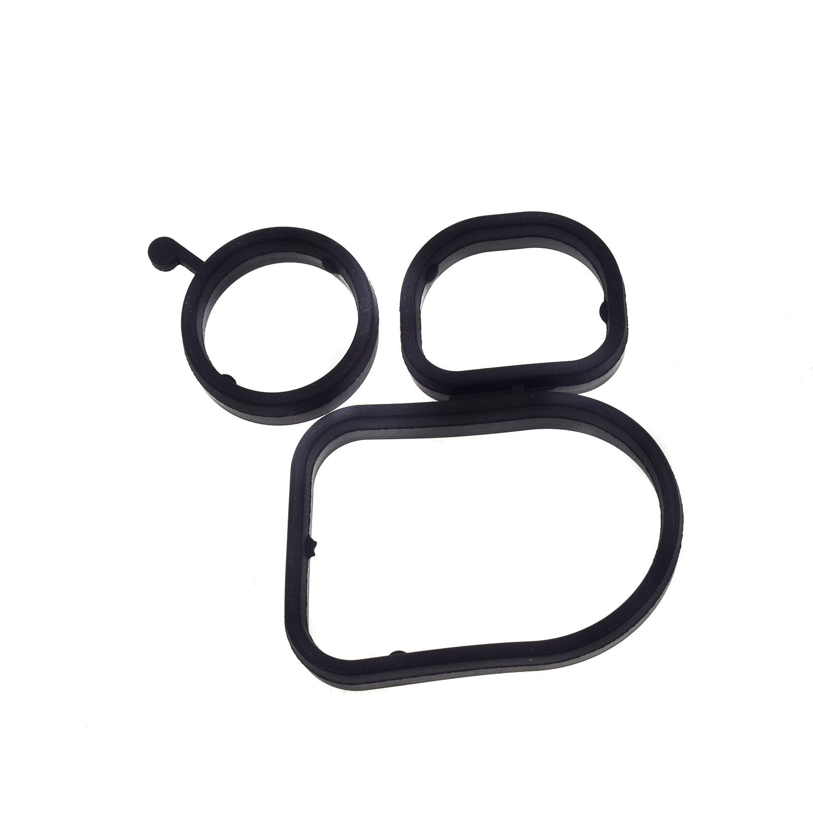 Engine Oil Cooler Gasket Black Set for Audi TT Quattro for VW Beetle for Jetta 07K117070