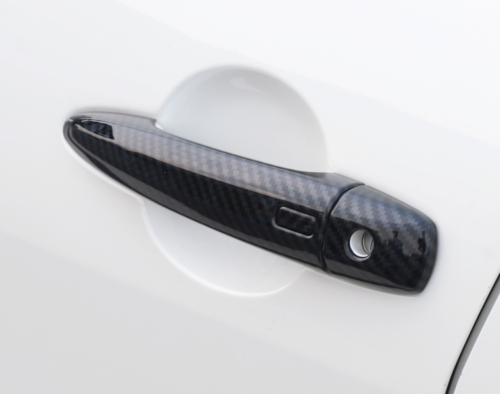 Carbon Fiber External Door Handle Cover Trim for Nissan Sentra Sylphy 2020-2022