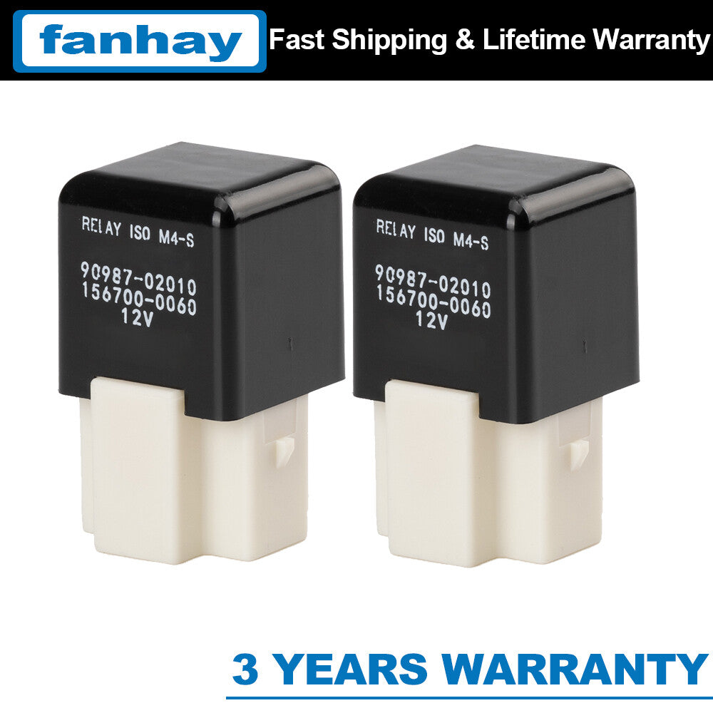 2x for Lexus for Toyota for Camry ES300 IS300 RX300 Cooler Cooling Fan Relay 90987-02010