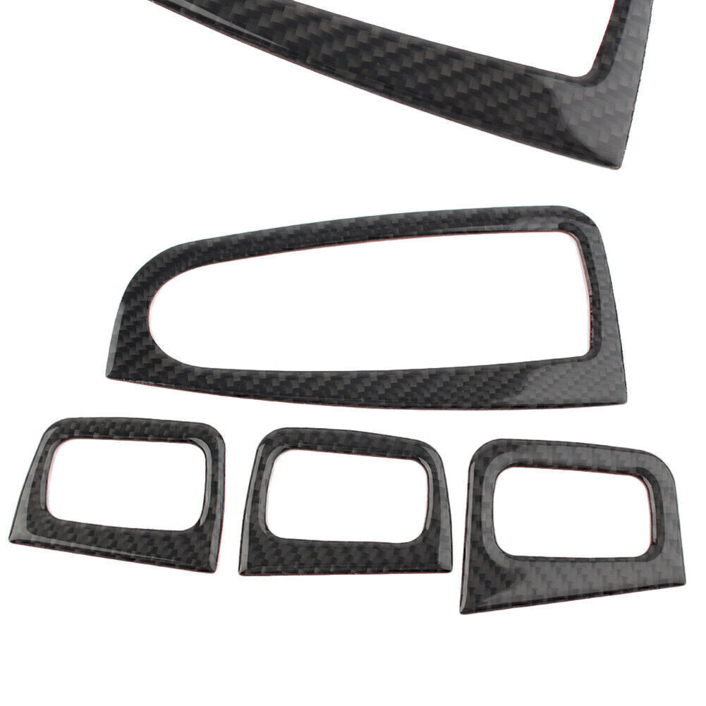 Door Armrest Window Lift Trim for Mercedes-Benz C Class W205 14-18 Carbon Fiber