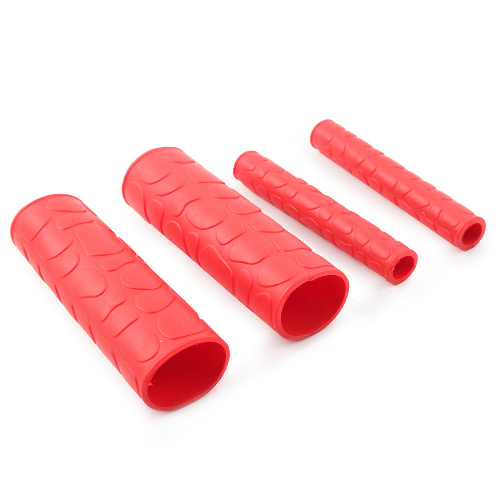 2x Hand Grips Dirt Bike Soft TRP Handle Bar Handbrake Cover Fit Motorcycle red