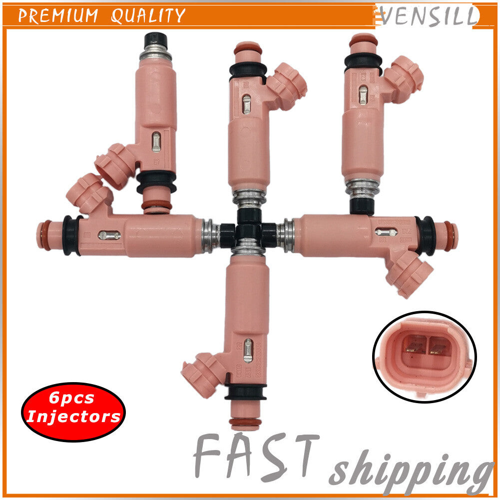 23250-20030 6X Fuel Injector Nozzle for Toyota for Camry Solara for Sienna Highlander