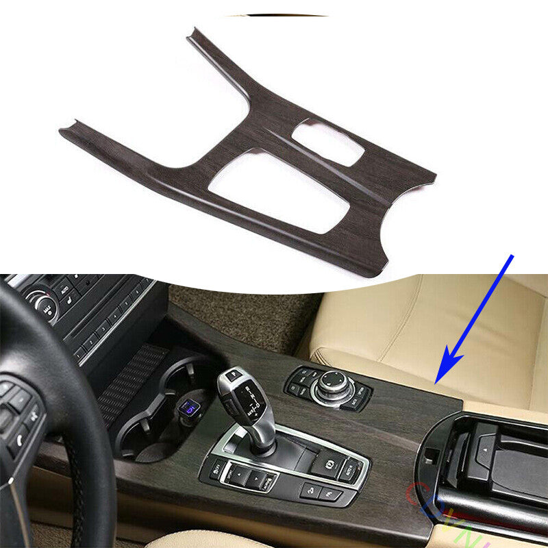 Oak Grain Middle Console Gear Shift Panel Trim For Auto for BMW X3 F25 X4 F26 14-17