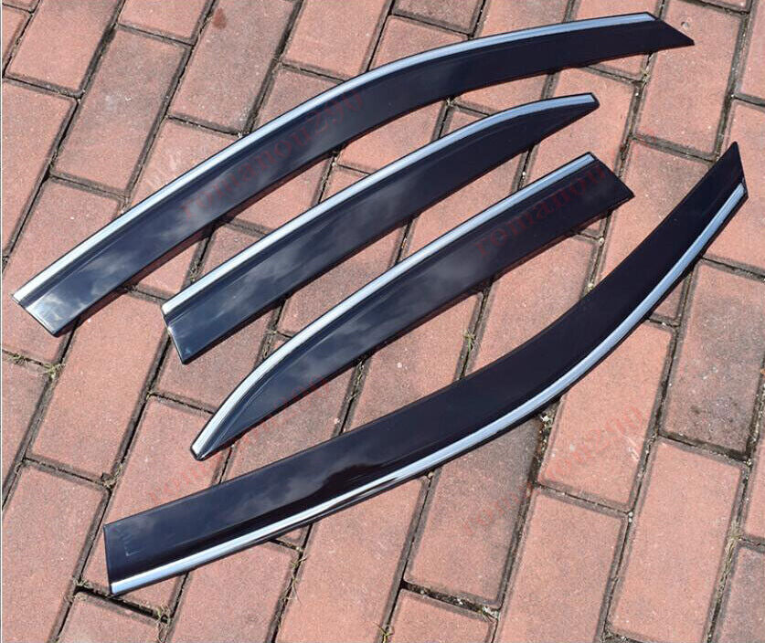 for LEXUS RX350/450h 16-22 Car Window Visors Sun Rain Guard Deflectors W/Chrome