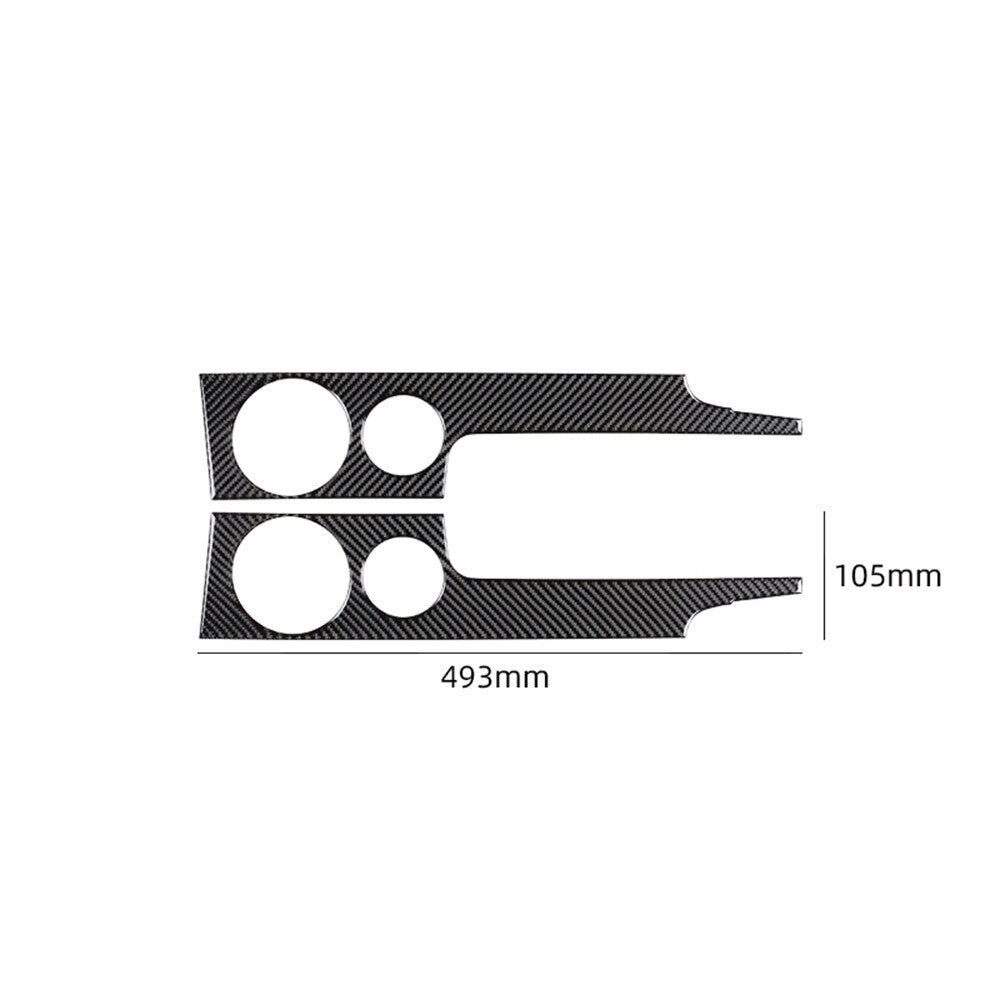 Carbon Fiber Center Air Vent Outlet Panel Cover Fit for Ford F-150 FX4 2004-2008