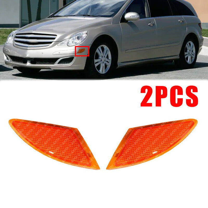 2Pcs Front Bumper Turn Signal Indicator Lamp for Mercedes-Benz W251 R320 R350