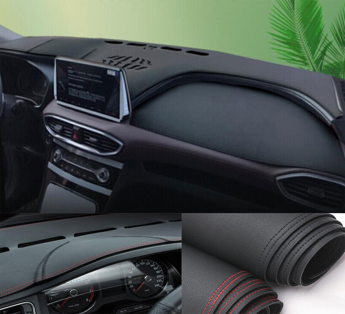 1PCS PU leather Dashboard Dash Mat Non-slip DashMat for Hyundai Santa Fe 2019+
